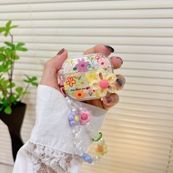 Big Flowers Earphone Case i12 i11 i13 Cartoon Transparent Embossed 1 2 3 Bluetooth gen gen1 gen2 Pro