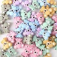 【Hot item】 5/20/50pcs Mini Koala Baby Silicone Beads Bpa Free Baby Teethers Teething Toys Silicone Bead For Diy Pacifier Clips Chain Making