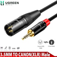 Cáp âm thanh 3.5 to XLR Ugreen AV162 ( 3.5mm to Canon đầu đực 3 kim)