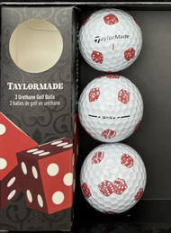 [ของแท้ 100%] ลูกกอล์ฟ Taylormade TP5X ลายลูกเต๋า  3 ลูก