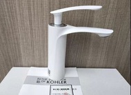 🏆💎平台認證商家🏆💎 全新KOHLER 科勒 白色 全銅 龍頭 面盆 浴室櫃 抽拉龍頭 臉盆 升降龍頭 漱口龍頭 全銅冷熱 水龍頭 臺下盆浴室櫃龍頭 All copper hot and cold f