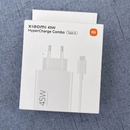 Original 45W Xiaomi EU Turbo Fast Charger MDY-17-EF Power Adapter 1M 6A Type-C Cable For Mi Pad 6 7 