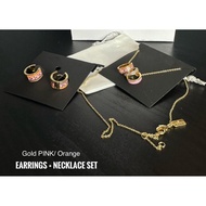 C0a€h Earrings & Necklace Set