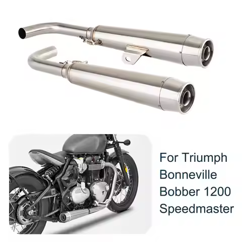 Motorcycle exhaust muffler system For Triumph Bonneville Bobber 1200 2017-2023 bobber 1200 exhaust S