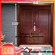68" x 115" NYATOH A - RRN16L NYATOH A Full Solid Timber Door  | Pintu Kayu | Malaysia Door | Pintu rumah