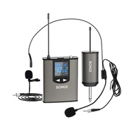 BOMGE Dual Wireless Microphone System Headset Mic/stand Mic/lavalier Lapel Mic With Rechargeable Bod