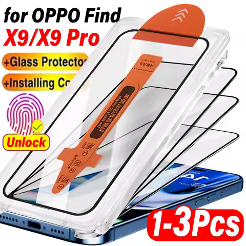 1/2/3Pcs HD Tempered Glass for OPPO Find X9 Pro Dust Free Easy Installation Screen Protectors Anti-S
