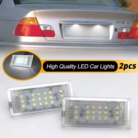 2pcs LED License Plate Number Light For BMW 3 Series Sedan BJ E46 BMW 3 Series Compact Car Products 