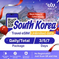 [ESIM] South Korea Travel eSIM – High-Speed 4G/5G with Unlimited Data (3/5/7 Days)