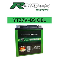 ROKER BS BATTERY YTZ7V-BS (GEL) 12V/7AH WR450F/WR250F/NMAX 155/NVX155/N-MAX/XT225/TTR150/R1