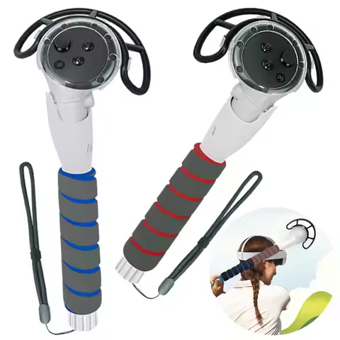 3 in 1 Long Arm Handle Attachments Enhance VR Game Experience Golf Club Attachment Handle Controller