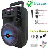 Super Murah Extra Bonus... SALON AKTIF BLOUTOOTH EXTRA BASS BESAR MP3/MP4/MP5 Karaoke Bonus Mic /Spe