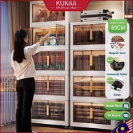 Kukaa L38-65CM Foldable Storage Box Container With Magnetic Door Multifunctional Storage Cabinet