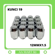 Racing Wheel Nuts Key 19 & 21 Thread 1.25 & 1.5 M12 - 21 x 1.5