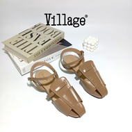 VILLAGE - Women's sandals, buckle strap sandals, 3cm heel clogs FR03