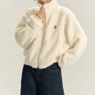 300g Lamb Fleece Jacket Women Autumn Winter Small Design Feel Fleece Lining Sweet All-Match (043H3) 