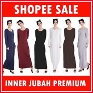 Inner Baju Labuh | Iner Jubah | Muslimah Manset | Baju Dalam | Baju Panjang