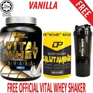 Vital Whey Halal 2kg/4.41lbs100% Whey Isolate With 24g Protein 67 Servings(Vanilla) + Secret Weapon 