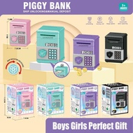 DEALSHOP Children's Piggy Bank, Child Gift Password Cash Saving Money Box,  Mini ATM Financial Savin