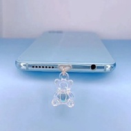 Dustproof Charging Port For Transparent Bear-Shaped Mobile Phones