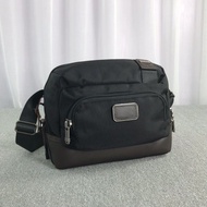 Tumi Classic Ballistic Nylon222305Men Casual Travel One-Shoulder Messenger Bag Wear-Resistant Waterproof Messenger Bag Working Bag LVDS
