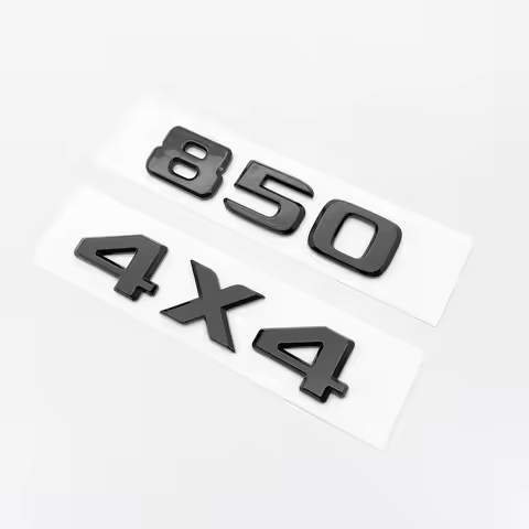 Glossy Black Letters Emblem for Mercedes Benz 550G 4X4 850 550 D35 B40 D6S B63 Brabus G Car Fender T