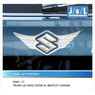 SUZUKI Logo emblem cover Ignis Trunk Lid wing model Bentley chrome