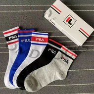 [5 Pasang] Stokin Fashion Running Sneakers Sport Socks Panjang Men Women Cotton Sock Stoking Stockin