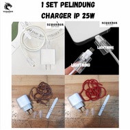 1 SET 25W IP Cable Protector IP Shell Protector 1 Set Cartoon Charger Cable Protector Cover Protecti