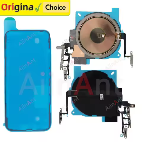 Seal Sticker + Flex Power NFC Coil Magnet Charger Chip Wireless Charging Flex Cable For iPhone 16 Pl