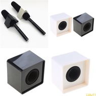 Lidu11 Durable Square Mic Holder Microphone Logos Flag News Reporter Injection With Thickened Cotton