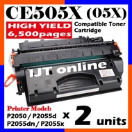 2x Laser Toner Compatible To HP CE505X CE 05X 505X 505A HP05X LaserJet P2050 P2055 P2055d P2055dn P2