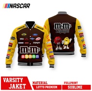VARSITY JACKET RACING M&M BLACK YELLOW