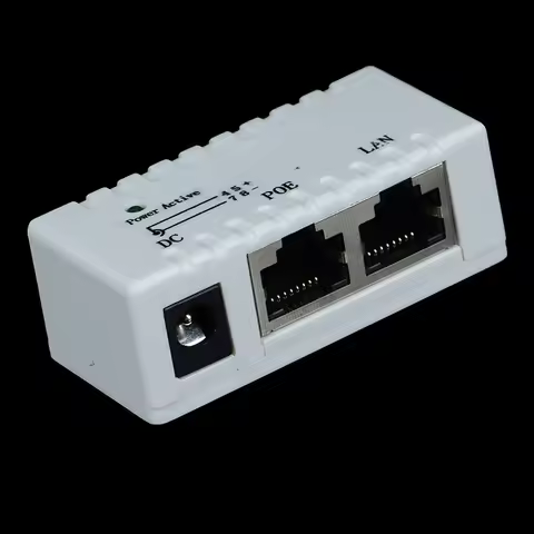 【ST】1PC 12V - 48V Passive POE Injector For CCTV IP Camera VoIP Phone Netwrok AP Device