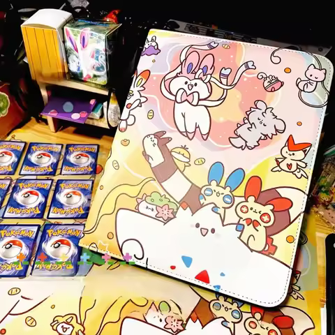400pcs & 900pcs Pokemon Card Storage Book 25th Anniversary Card Book with Luxurious Large Capacity C