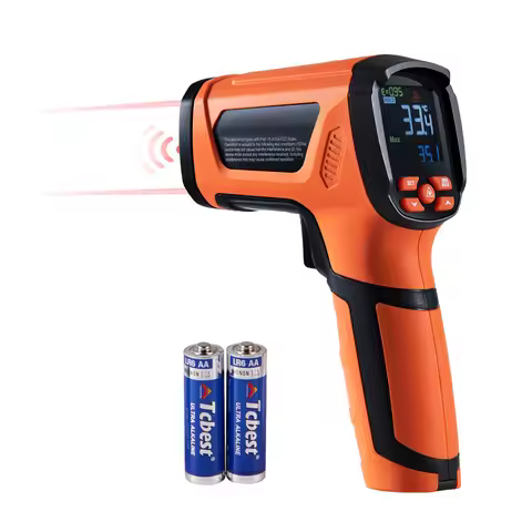 SucceBuy Thermometer Dual Laser Temperature Gun Non-Contact Handheld IR Heat Thermometer with Adjust
