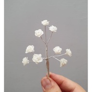 Gumpaste flower edible flower/ tart decoration/cake topper flower tart/babys breath flower