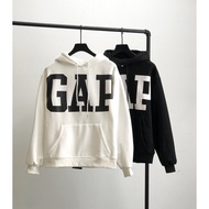 GAP Official Website Large Letter Printed Fleece-Lined Hooded Sweatshirt