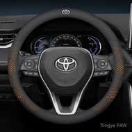 Chamois Car Steering Wheel Cover For Toyota Corlla Camry Yaris Auris C-HR RAV4 Land Cruiser Prius Ha