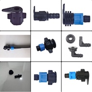 Layflat Hose Connector to Driptape PE 8/ 11mm 16mm 20mm 1/2" Inch