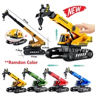 Construction Toy Vehicle Crane Excavator Vehicle Toy Bulldozer Lorry Truck Mixer Trailer Mainan Jang