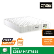 MyLatex COSTA (10 inch), 100% Natural Latex + Coconut Fibre Orthopaedic Mattress, Available Sizes (Queen, King, Single, Super Single)