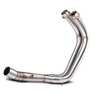 51มม.สำหรับ Yamaha MT-07 XSR700 FZ-07 yzf-r7 R7 2014-2022รถจักรยานยนต์ไอเสีย Slip-On ด้านหน้า Link ท