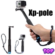 Aluminum Extendable Pole Selfie Stick Monopod Tripod Mount for GoPro 10 9 8 7 6 5 4 Xiaomi yi Eken S
