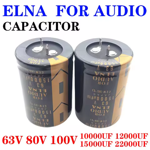 1PCS ELNA 63V 80V 100V For Audio Capacitor 10000uf 15000uf 22000uf 2p 4p 2pin 4pin 10000 15000 22000