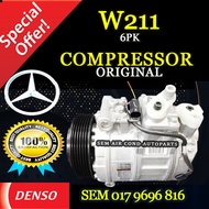 MERCEDES-BENZ W211 6PK 7SEU17C 1 PIN 3 LEG DENSO ND COMPRESSOR/ KOMPRESOR (CAR AIRCOND SYSTEM)