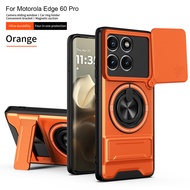 For Motorola Edge 60 Pro Case Moto edge 60 Pro Cover Magsafe Magnetic Fold Holder Military Armor Cam