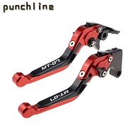 LOGO MT-07 For  MT-07 MT 07 MT07 2014-2021 Motorcycle Accessories Folding Extendable Brake Clutch Le