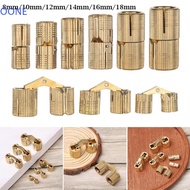 OONE Furniture Hinges Cylindrical Copper Brass Concealed 8-18mm Barrel Hinge