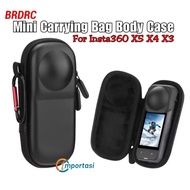 BRDRC Mini Carrying Case Bag Insta360 X5 X4 X3 Camera Bag with Carabiner
